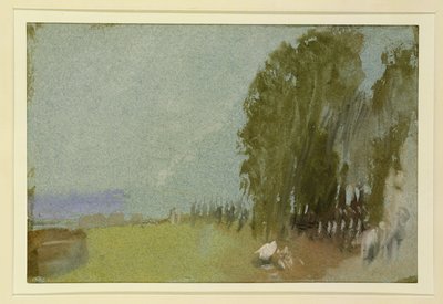 Reapers above the Seine at St. Cloud by Joseph Mallord William Turner